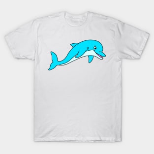 Cute Happy Animal Blue Dolphin T-Shirt